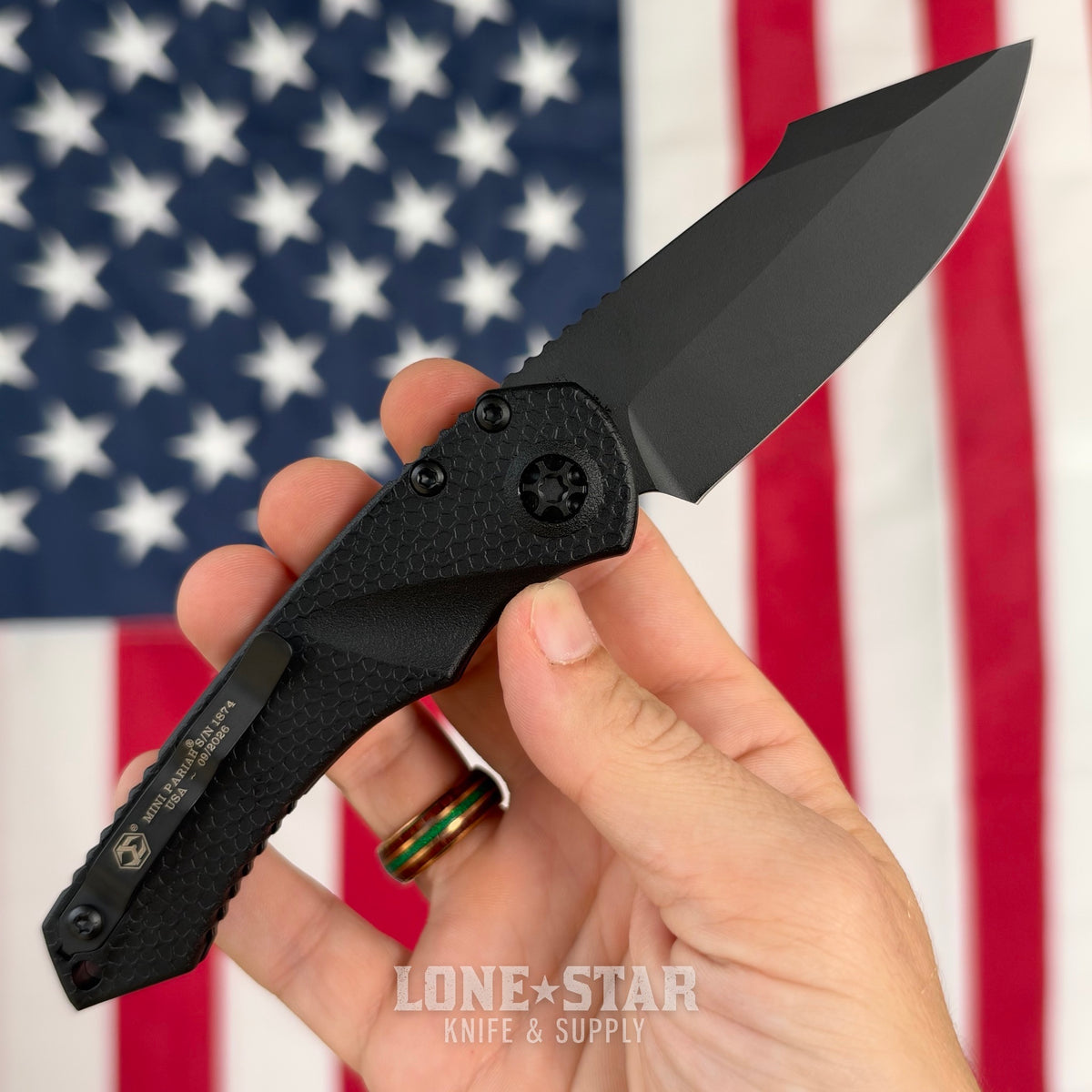 Heretic Mini Pariah Auto, MagnaCut Black Tactical, Glass Packed Polymer Chassis - Made in USA (H054-4A-T)