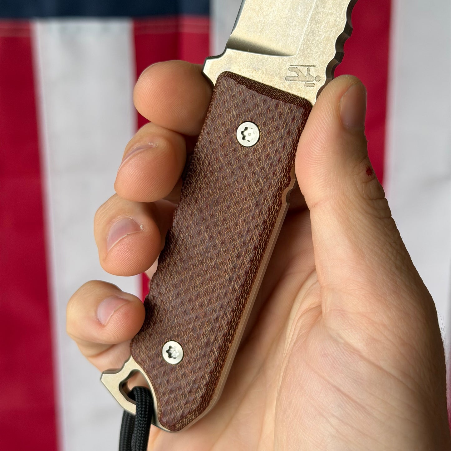 The Back Door: Used – Dauntless Manufacturing The Hiker 3.5" Tanto Fixed Blade, 20CV, Micarta, Kydex Sheath – BS ATL 2023 Exclusive – Made in USA
