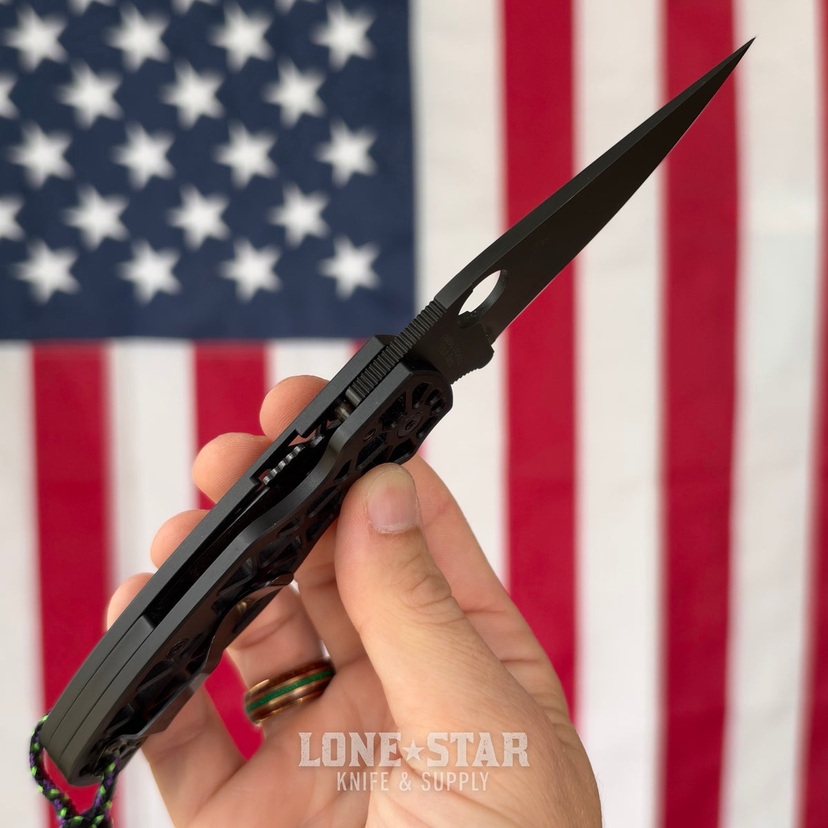 The Back Door: Spyderco Edgerati - 3.57" CPM S30V, Machined Aluminum, Compression Lock - Made in USA (Trade In)