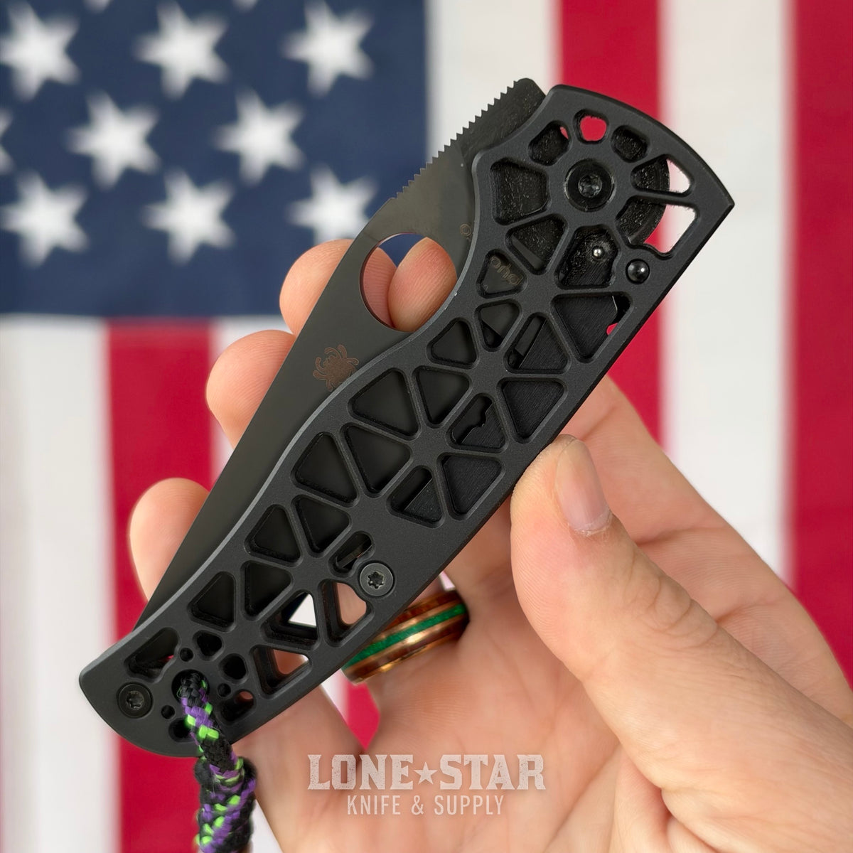 The Back Door: Spyderco Edgerati - 3.57" CPM S30V, Machined Aluminum, Compression Lock - Made in USA (Trade In)