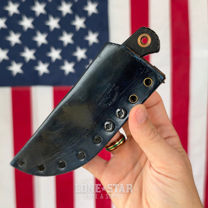 The Back Door: Benchmade Dacian Fixed Blade - CPM MagnaCut Spear Point, Custom Badger Claw Outfitters Sheath - Made in USA (Trade In)