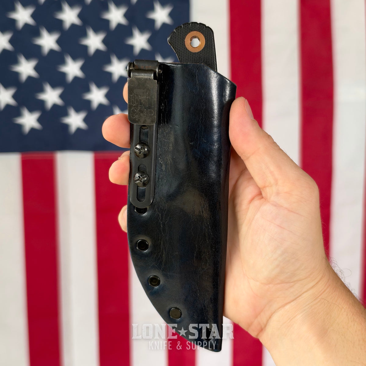 The Back Door: Benchmade Dacian Fixed Blade - CPM MagnaCut Spear Point, Custom Badger Claw Outfitters Sheath - Made in USA (Trade In)
