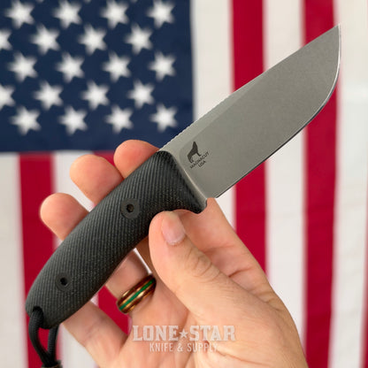 The Back Door: Reiff Knives Circadian - 3.28" CPM MagnaCut, Canvas Micarta, Leather Sheath with Ulticlip - Made in USA (Trade In)