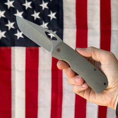 McNees Dixon Folding Knife – Titanium Frame Lock, 3.75″ MagnaCut Blade, Made in USA