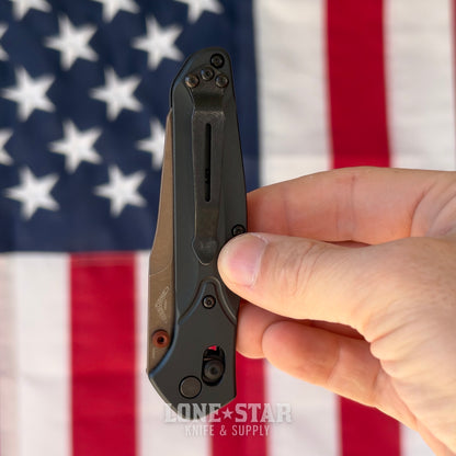 The Back Door: Benchmade Osborne - S90V Reverse Tanto, Taiga Green Aluminum - Made in USA (940FE-2601) (Trade In)