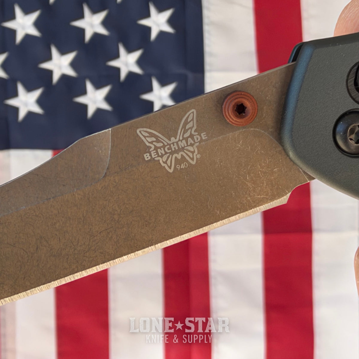 The Back Door: Benchmade Osborne - S90V Reverse Tanto, Taiga Green Aluminum - Made in USA (940FE-2601) (Trade In)