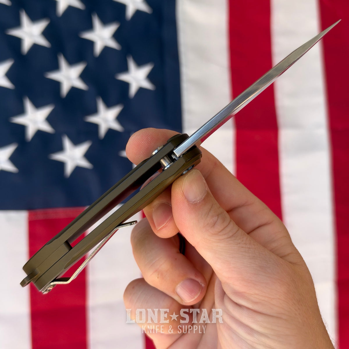 The Back Door: Medford Smooth Criminal Auto - 3" S35VN Drop Point, Hard Anodized Aluminum, Button Lock - Made in USA (Trade In)