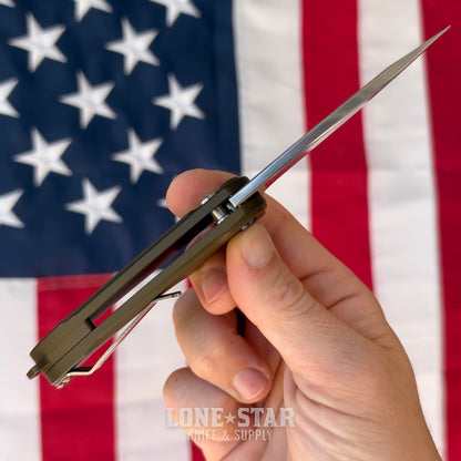 The Back Door: Medford Smooth Criminal Auto - 3" S35VN Drop Point, Hard Anodized Aluminum, Button Lock - Made in USA (Trade In)