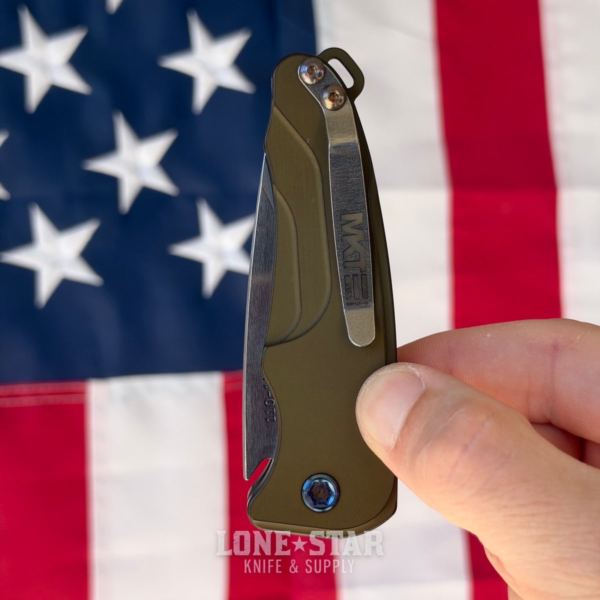 The Back Door: Medford Smooth Criminal Auto - 3" S35VN Drop Point, Hard Anodized Aluminum, Button Lock - Made in USA (Trade In)
