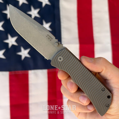 The Back Door: McNees PM MAC 2 3.5 - Swerve, Atomic Stonewash Titanium, 3.5" MagnaCut Flat Grind - Made in USA (Trade In)