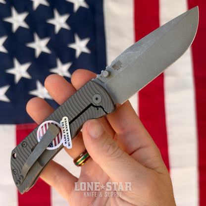 The Back Door: McNees PM MAC 2 3.5 - Swerve, Atomic Stonewash Titanium, 3.5" MagnaCut Flat Grind - Made in USA (Trade In)