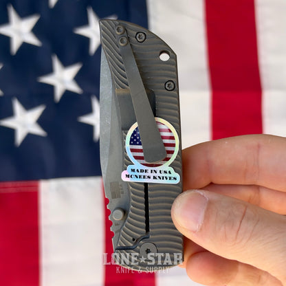 The Back Door: McNees PM MAC 2 3.5 - Swerve, Atomic Stonewash Titanium, 3.5" MagnaCut Flat Grind - Made in USA (Trade In)