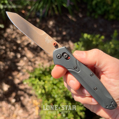 The Back Door: Benchmade Osborne - S90V Reverse Tanto, Taiga Green Aluminum - Made in USA (940FE-2601) (Trade In)