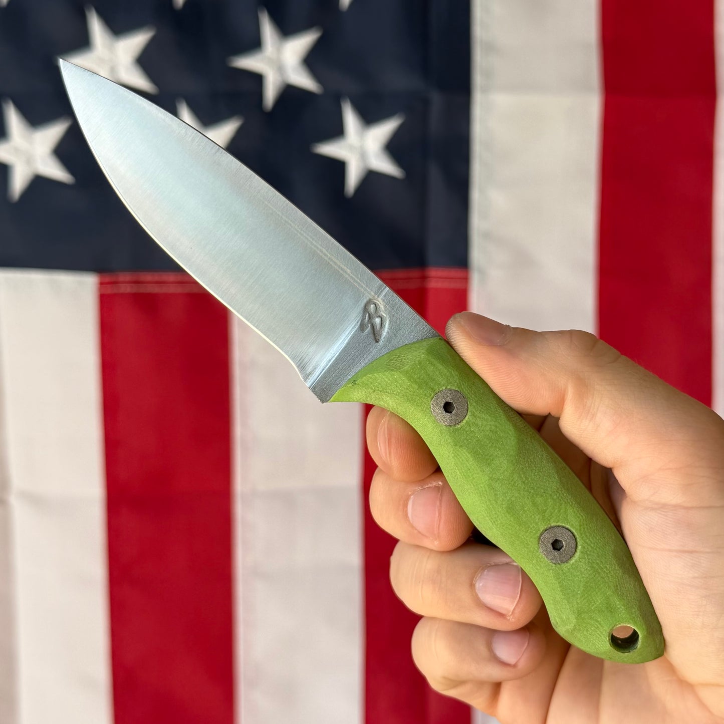 4B Outdoors Mini Snake River 3.5" Fixed Blade – 1095 High Carbon, Convex Grind, Kydex Sheath – Forged in Fire Champion – Made in USA