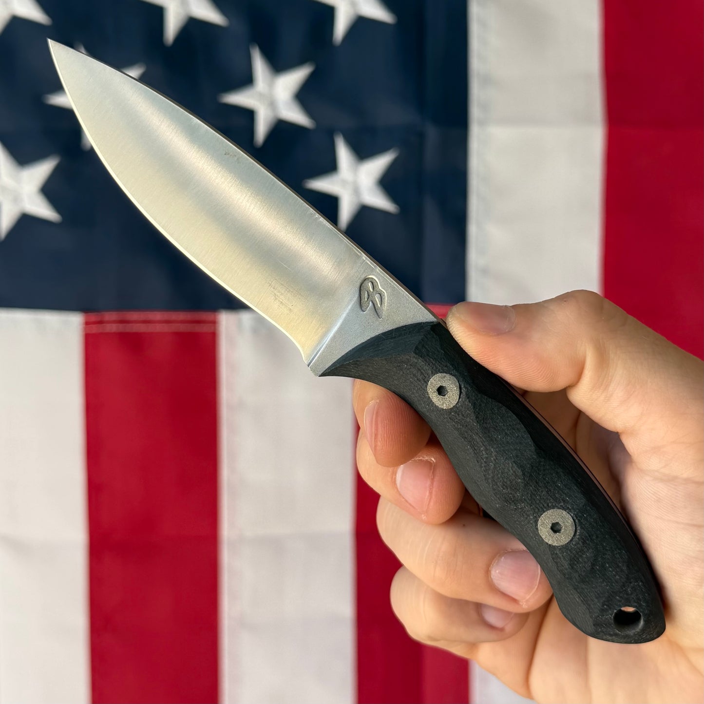 4B Outdoors Mini Snake River 3.5" Fixed Blade – 1095 High Carbon, Convex Grind, Kydex Sheath – Forged in Fire Champion – Made in USA