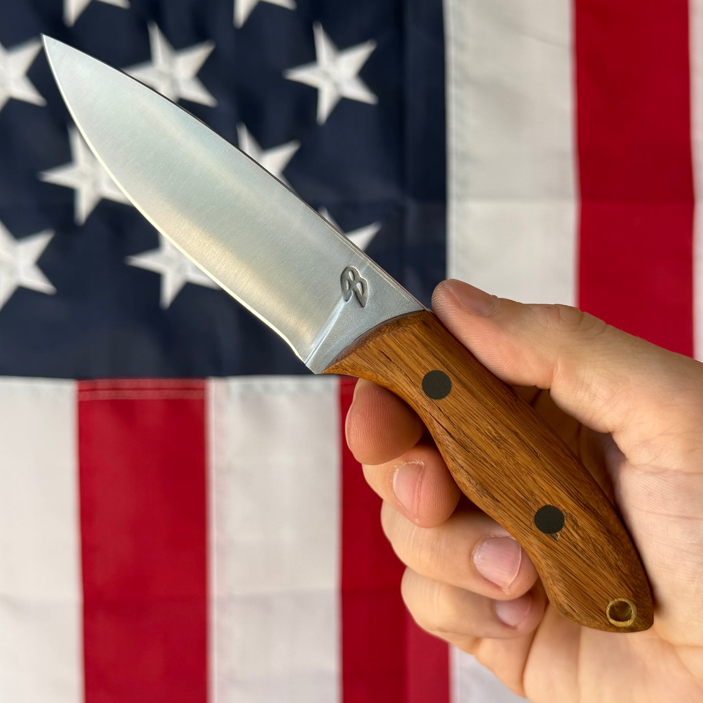 4B Outdoors Mini Snake River 3.5" Fixed Blade – 1095 High Carbon, Convex Grind, Kydex Sheath – Forged in Fire Champion – Made in USA