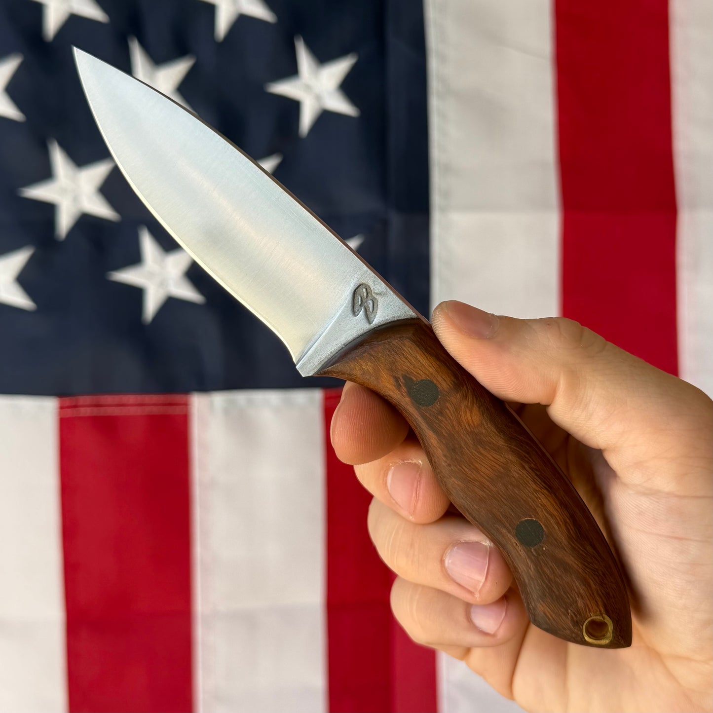4B Outdoors Mini Snake River 3.5" Fixed Blade – 1095 High Carbon, Convex Grind, Kydex Sheath – Forged in Fire Champion – Made in USA