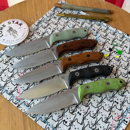 4B Outdoors Mini Snake River 3.5" Fixed Blade – 1095 High Carbon, Convex Grind, Kydex Sheath – Forged in Fire Champion – Made in USA