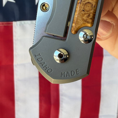 The Back Door: Chris Reeve Large Sebenza 31 3.61" Drop Point, MagnaCut, Box Elder Burl Inlay, Born Oct 2025 – Made in USA