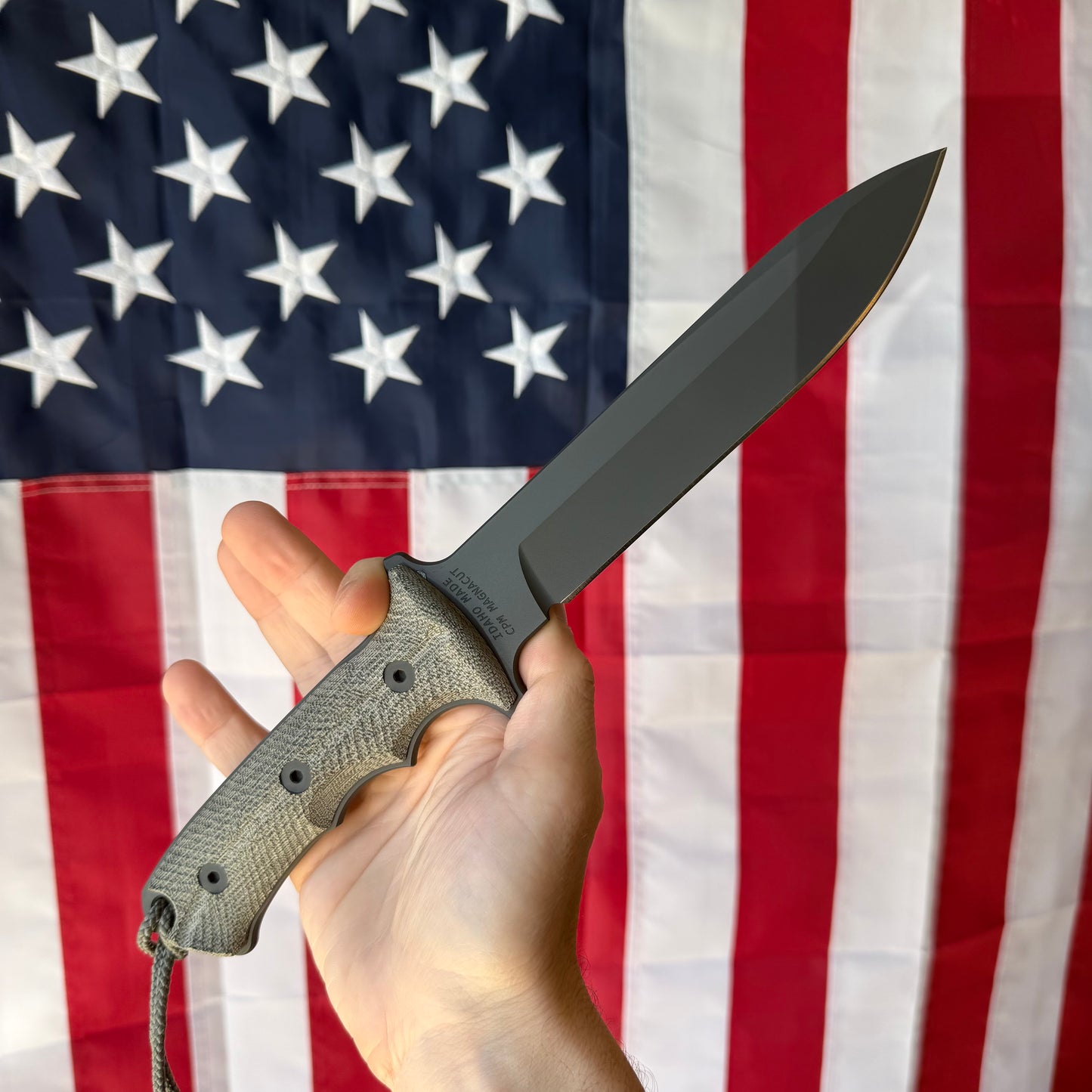 The Back Door: Chris Reeve Green Beret 7" Fixed Blade, CPM MagnaCut Black, Canvas Micarta, BNIB – Made in USA