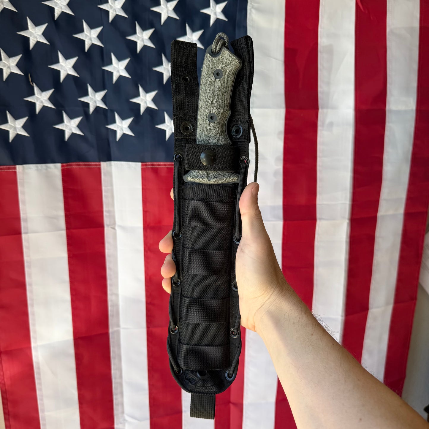 The Back Door: Chris Reeve Green Beret 7" Fixed Blade, CPM MagnaCut Black, Canvas Micarta, BNIB – Made in USA
