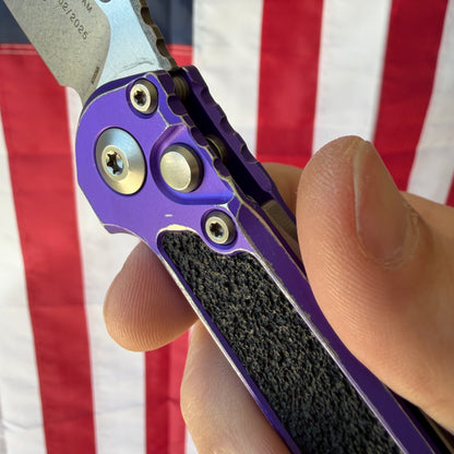 The Back Door: Used – Microtech LUDT 3.5" Auto Folder, M390MK, Purple Aluminum, Factory Serviced, Box Included