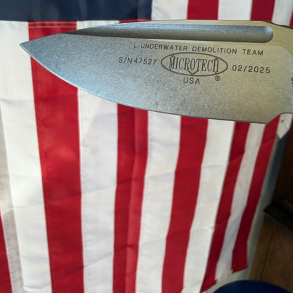 The Back Door: Used – Microtech LUDT 3.5" Auto Folder, M390MK, Purple Aluminum, Factory Serviced, Box Included