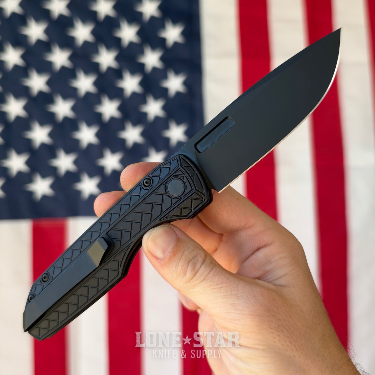 Pro-Tech Vero Synapse 2 Operator Edition, 3.5" Sterile DLC CPM-MagnaMax, Tritium Button, Black Herringbone Aluminum - Made in USA (VERO2106 MM OP)