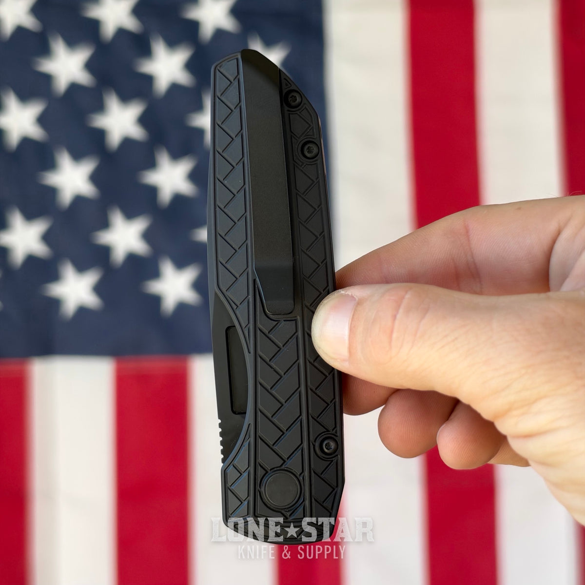 Pro-Tech Vero Synapse 2 Operator Edition, 3.5" Sterile DLC CPM-MagnaMax, Tritium Button, Black Herringbone Aluminum - Made in USA (VERO2106 MM OP)