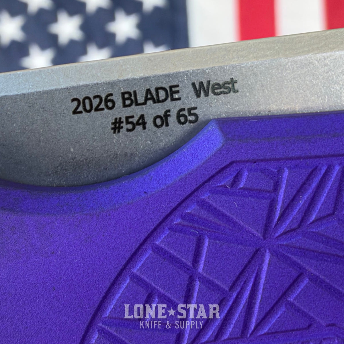 Pro-Tech Mordax Flipper, Blade Show West 2026 Exclusive, 3.5" Stonewash MagnaCut, Nexus Purple - Made in USA (BSW26.Mordax.1)