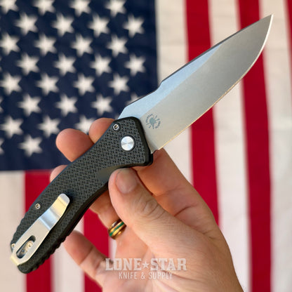 Pro-Tech Pallas Auto, Spartan Blades Collab, Blade Show West 2026 Exclusive, Stonewash MagnaCut, Carbide Textured Green Aluminum - Made in USA (BSW26.Pallas.1)