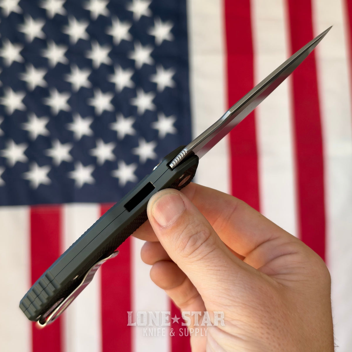 Pro-Tech Pallas Auto, Spartan Blades Collab, Blade Show West 2026 Exclusive, Stonewash MagnaCut, Carbide Textured Green Aluminum - Made in USA (BSW26.Pallas.1)