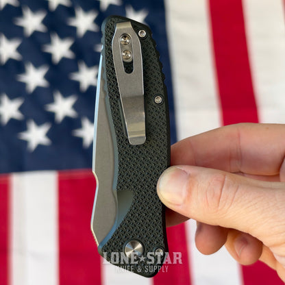 Pro-Tech Pallas Auto, Spartan Blades Collab, Blade Show West 2026 Exclusive, Stonewash MagnaCut, Carbide Textured Green Aluminum - Made in USA (BSW26.Pallas.1)