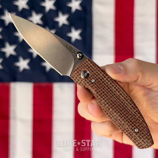 TRM NEUTRON 2 Linerlock, Burlap Micarta 3D, 3" MagnaCut, Blade Show West 2026 Special Edition, Made in USA (TRM-N2LL-BURLAP-BSW)