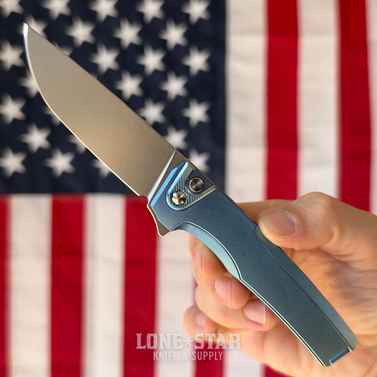 MachineWise Sonora 3.35" Integral Button Lock Flipper, S90V 61.1 HRC, Serial 2398, Made in USA (MW-SONORA-2398)