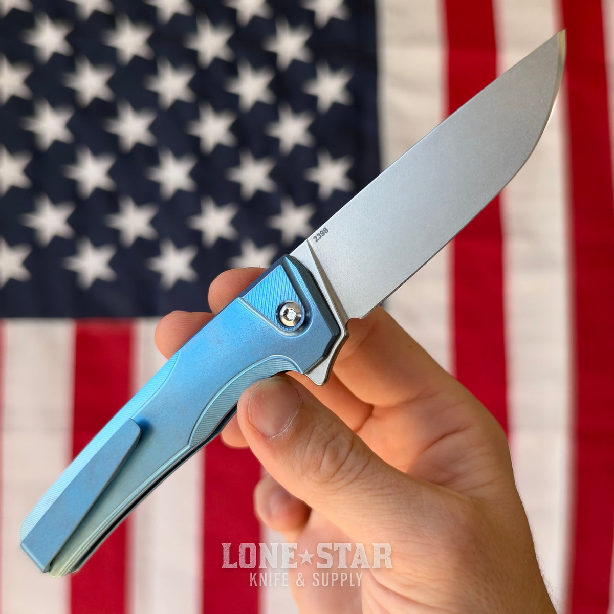 MachineWise Sonora 3.35" Integral Button Lock Flipper, S90V 61.1 HRC, Serial 2398, Made in USA (MW-SONORA-2398)