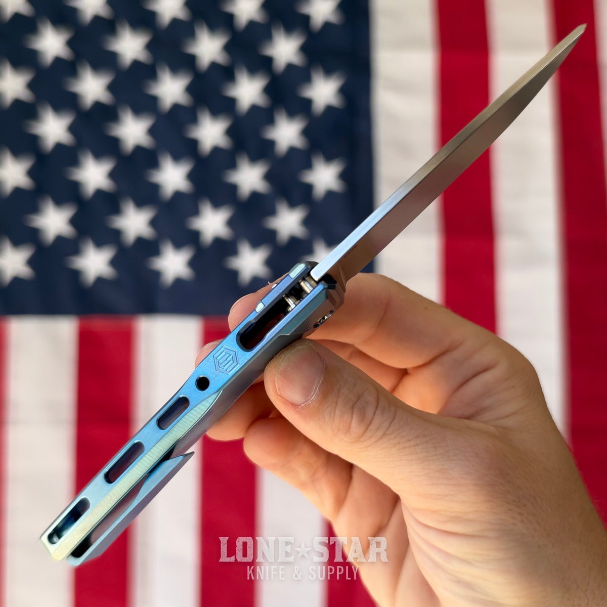 MachineWise Sonora 3.35" Integral Button Lock Flipper, S90V 61.1 HRC, Serial 2398, Made in USA (MW-SONORA-2398)