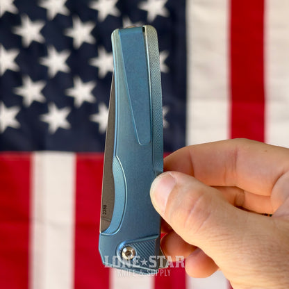 MachineWise Sonora 3.35" Integral Button Lock Flipper, S90V 61.1 HRC, Serial 2398, Made in USA (MW-SONORA-2398)