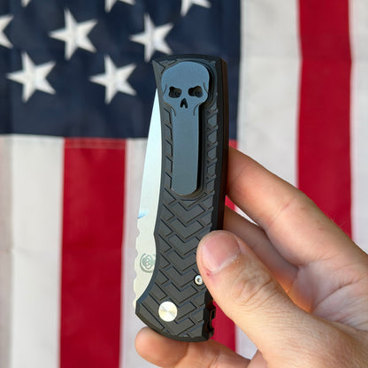 The Back Door: Pro-Tech Redencion Auto - BST26 Tread Black / Stonewash S35vn