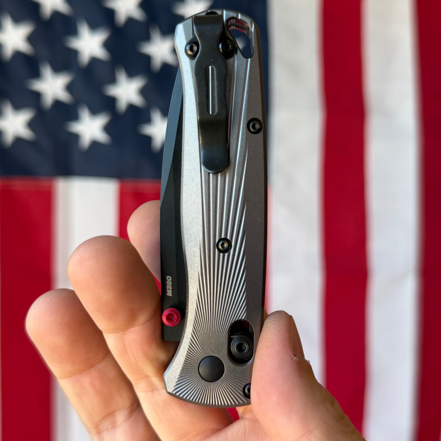 The Back Door: Benchmade Bugout 535BK-4 3.24" AXIS Lock – M390, Grey Aluminum, Black Cerakote – Like New in Box – Made in USA
