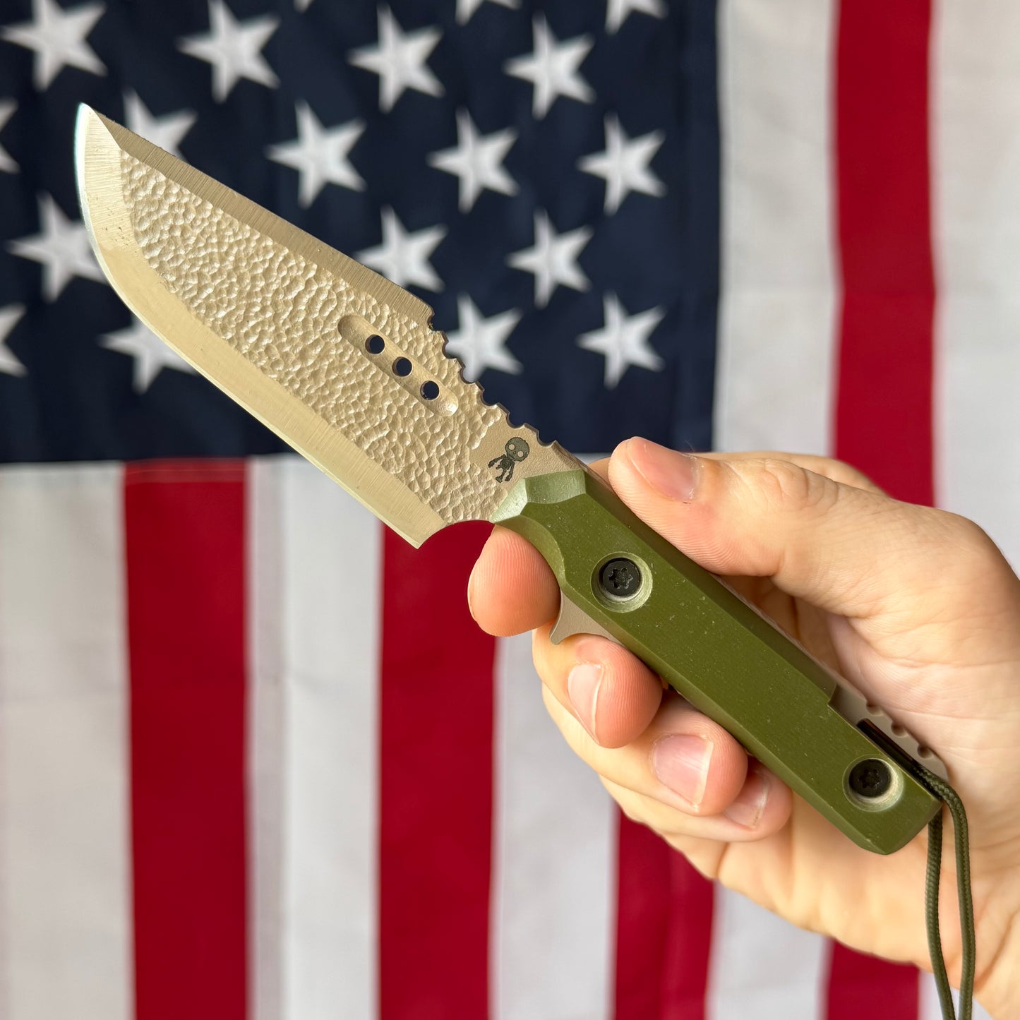 Severed Metal Works Phantom Pain 3.7" Fixed Blade – 80CrV2, Harpoon Back, Kydex Sheath – Made in USA