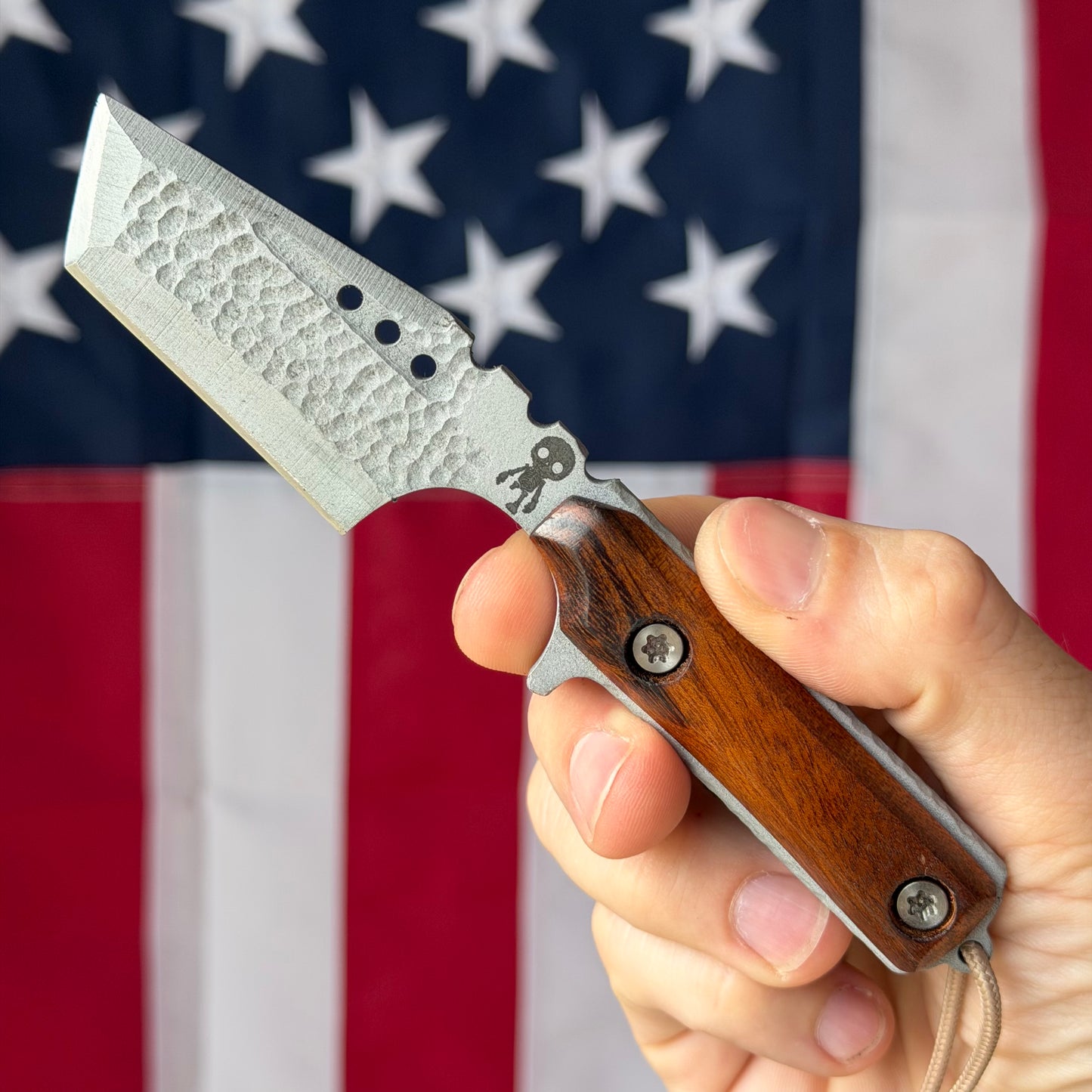 Severed Metal Works Zealot Fixed Blade – 2.5” Tanto Blade, 80CrV2 Steel, Micarta Scales – Made in USA