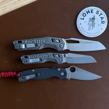 Microtech MSI Mini RAM-Lok 3.15" – Natural Clear Frag Aluminum, M390MK Apocalyptic – Made in USA (210M-10APFRNC)