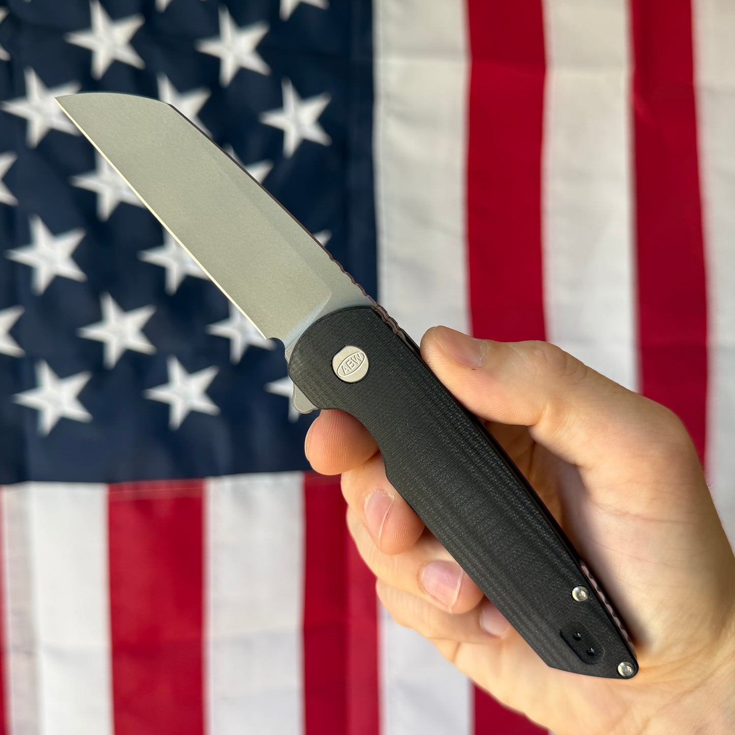ABW G10 Model 2 Knife – 3.25” MagnaCut Blade, G10 Handle, Liner Lock Flipper – Made in USA