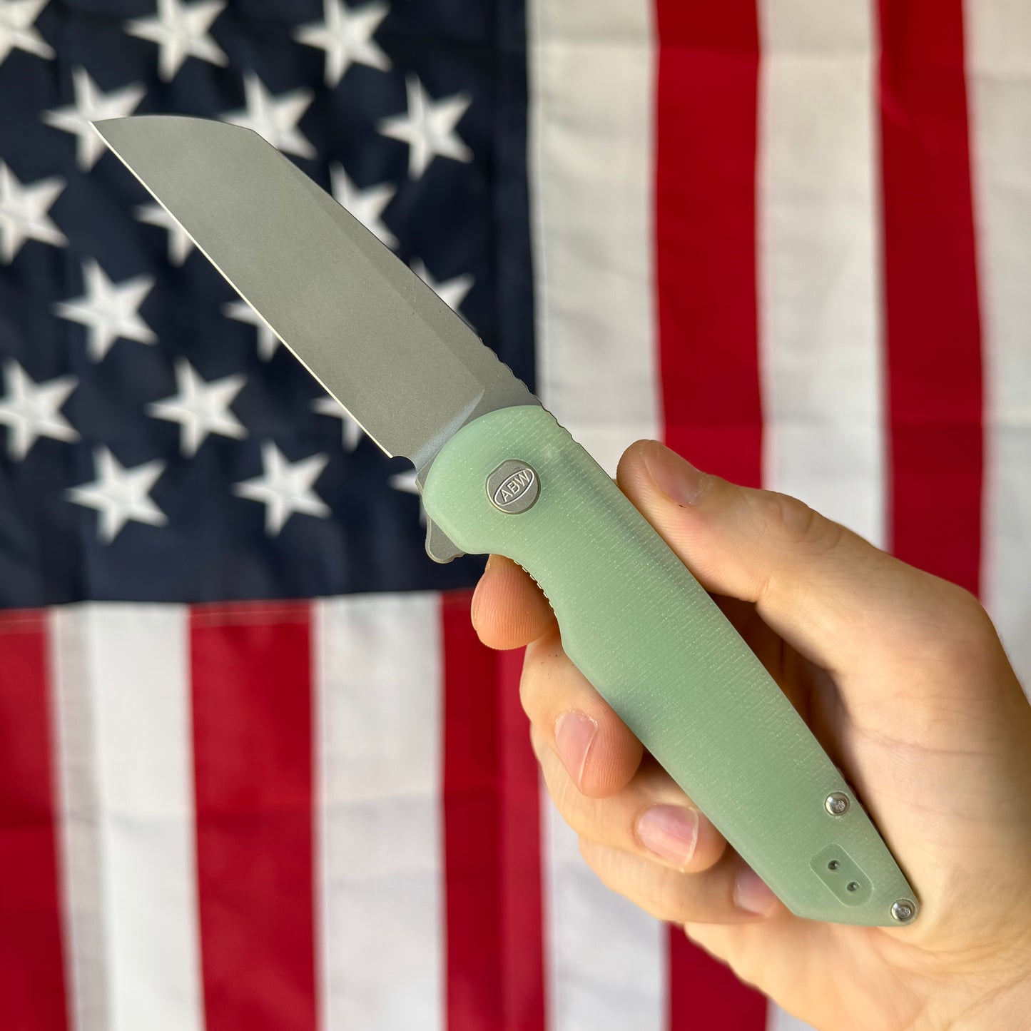 ABW G10 Model 2 Knife – 3.25” MagnaCut Blade, G10 Handle, Liner Lock Flipper – Made in USA