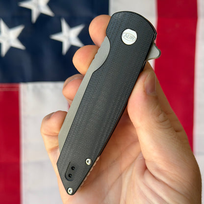 ABW G10 Model 2 Knife – 3.25” MagnaCut Blade, G10 Handle, Liner Lock Flipper – Made in USA