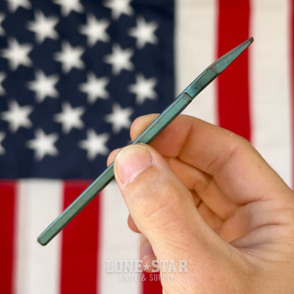 Stevens Tool Co. PR001 EDC Pry Bar, 5" Grade 5 Titanium, Matte Green and Bronze, Made in USA (STC-PR001-GREENBRONZE)