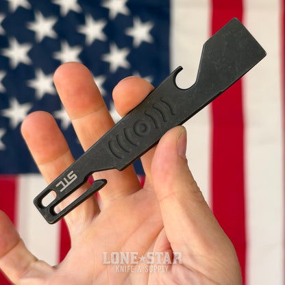Stevens Tool Co. PR001 EDC Pry Bar, 5" Grade 5 Titanium, Blackwashed, Made in USA (STC-PR001-BLACKWASHED)