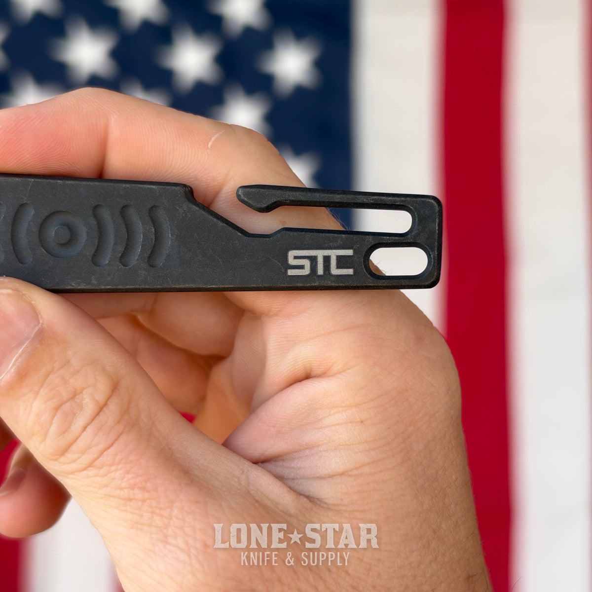 Stevens Tool Co. PR001 EDC Pry Bar, 5" Grade 5 Titanium, Blackwashed, Made in USA (STC-PR001-BLACKWASHED)
