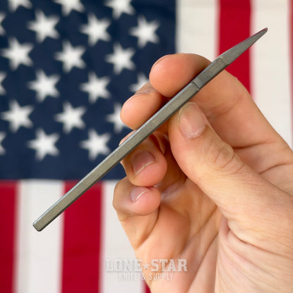 Stevens Tool Co. PR001 EDC Pry Bar, 5" Grade 5 Titanium, Heavy Grit Glass Blasted and Tumbled, Made in USA (STC-PR001-HEAVYGRIT)